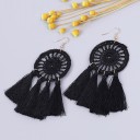 Boucles d'oreilles pendantes pour femmes avec frange G580 18