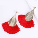 Boucles d'oreilles pendantes pour femmes avec frange G580 24