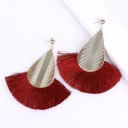 Boucles d'oreilles pendantes pour femmes avec frange G580 32
