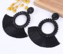 Boucles d'oreilles pendantes pour femmes avec frange G580 4