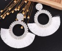 Boucles d'oreilles pendantes pour femmes avec frange G580 6