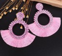 Boucles d'oreilles pendantes pour femmes avec frange G580 7