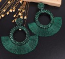 Boucles d'oreilles pendantes pour femmes avec frange G580 9