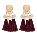 Boucles d'oreilles pendantes pour femmes avec frange G597 2