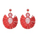 Boucles d'oreilles pendantes pour femmes avec frange G736 8