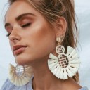 Boucles d'oreilles pendantes pour femmes avec frange G736 1