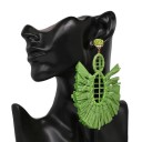 Boucles d'oreilles pendantes pour femmes avec frange G736 3