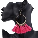 Boucles d'oreilles pendantes pour femmes avec frange G829 10