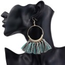 Boucles d'oreilles pendantes pour femmes avec frange G829 13
