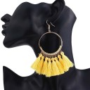 Boucles d'oreilles pendantes pour femmes avec frange G829 3