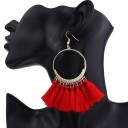 Boucles d'oreilles pendantes pour femmes avec frange G829 4