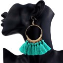 Boucles d'oreilles pendantes pour femmes avec frange G829 5