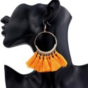 Boucles d'oreilles pendantes pour femmes avec frange G829 8