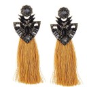 Boucles d'oreilles pendantes pour femmes avec frange G858 12