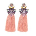 Boucles d'oreilles pendantes pour femmes avec frange G858 13