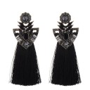 Boucles d'oreilles pendantes pour femmes avec frange G858 9