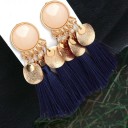Boucles d'oreilles pendantes pour femmes avec frange H695 1
