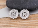 Boucles d'oreilles pendantes pour femmes avec lettre O