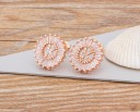 Boucles d'oreilles pendantes pour femmes avec lettre K