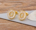 Boucles d'oreilles pendantes pour femmes avec lettre 2
