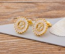 Boucles d'oreilles pendantes pour femmes avec lettre 7