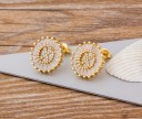 Boucles d'oreilles pendantes pour femmes avec lettre 8