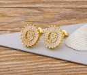 Boucles d'oreilles pendantes pour femmes avec lettre 10