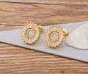 Boucles d'oreilles pendantes pour femmes avec lettre 12