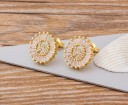 Boucles d'oreilles pendantes pour femmes avec lettre 14