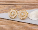 Boucles d'oreilles pendantes pour femmes avec lettre 24
