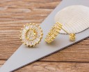 Boucles d'oreilles pendantes pour femmes avec lettre 27