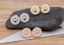 Boucles d'oreilles pendantes pour femmes avec lettre 31