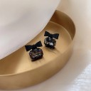 Boucles d'oreilles pendantes pour femmes avec nœud 2