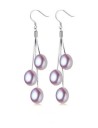 Boucles d'oreilles pendantes pour femmes avec perles 7