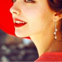 Boucles d'oreilles pendantes pour femmes avec perles 3