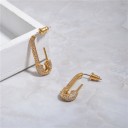 Boucles d'oreilles pendantes pour femmes avec pierres 5