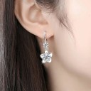 Boucles d'oreilles pendantes pour femmes avec pierres 2