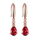 Boucles d'oreilles pendantes pour femmes avec tourmaline 9