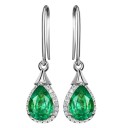 Boucles d'oreilles pendantes pour femmes avec tourmaline 13
