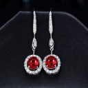 Boucles d'oreilles pendantes pour femmes avec tourmaline 19