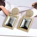 Boucles d'oreilles pendantes pour femmes avec zircon 14