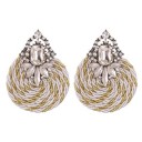 Boucles d'oreilles pendantes pour femmes avec zircon 14