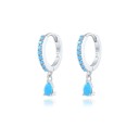 Boucles d'oreilles pendantes pour femmes avec zircon 11