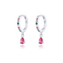 Boucles d'oreilles pendantes pour femmes avec zircon 16