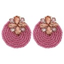 Boucles d'oreilles pendantes pour femmes avec zircon 22