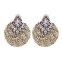 Boucles d'oreilles pendantes pour femmes avec zircon 30