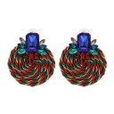 Boucles d'oreilles pendantes pour femmes avec zircon 44