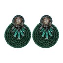 Boucles d'oreilles pendantes pour femmes avec zircon 46