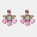 Boucles d'oreilles pendantes pour femmes avec zircon 10