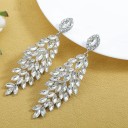 Boucles d'oreilles pendantes pour femmes avec zircon 11